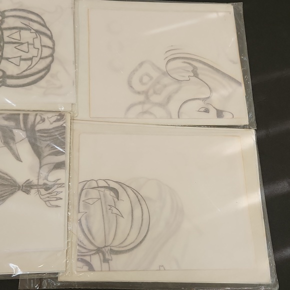 Vintage Dizzle Pre-Shaded Halloween Iron-on Transfers Glow Witch Ghost Pumpkin - Picture 7 of 10